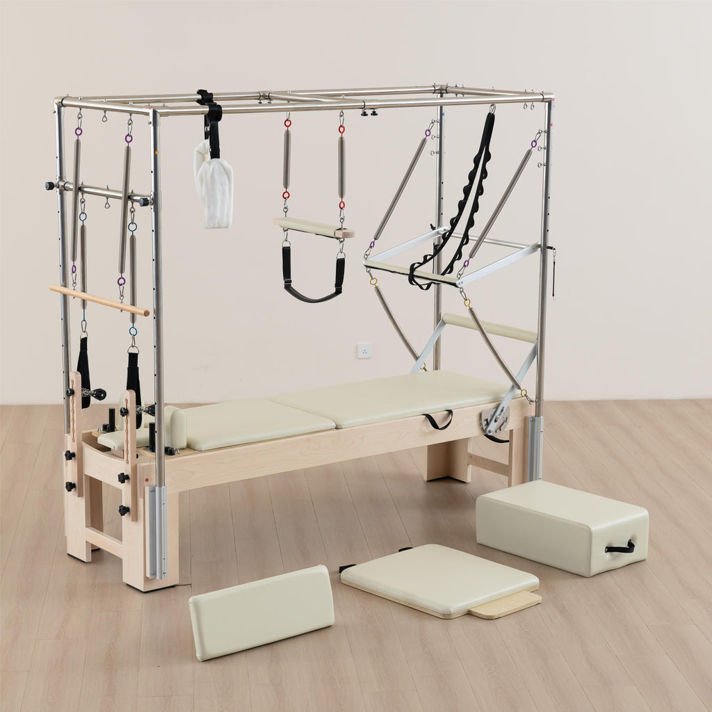 Lux & Miles Reformer Cadillac Combination Full Trapeze GX Classic Maple Wood