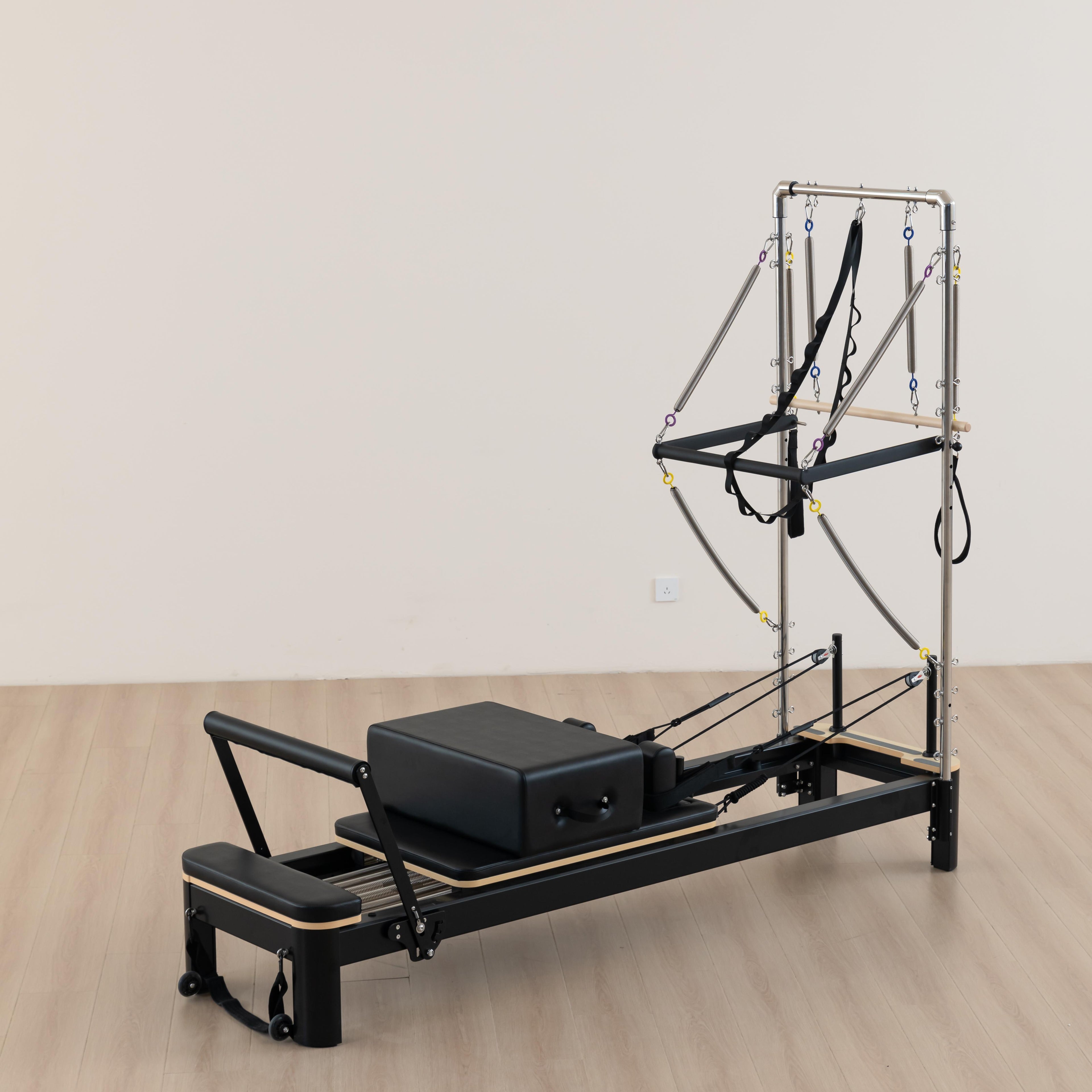 Lux & Miles Reformer Tower Half Trapeze GLA Black Aluminum